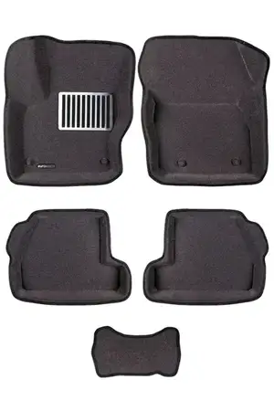 Коврики в салон текстильные Euromat 3D Lux FORD Focus 3 HB/SD/WAG (2011-2014-) серые C1 Коврики в салон текстильные Euromat 3D Lux FORD Focus 3 HB/SD/WAG (2011-2014-) серые C1