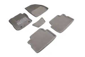 Коврики в салон текстильные SeiNtex 3D Ford Kuga 2008-12 серые (код7 №71717)