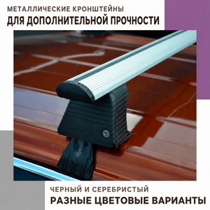 Универсальная багажная система ASAF креп.за двер.проемы с серебристыми аэро. поперечинами