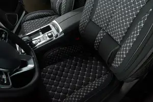 Каркасные накидки для сидений автомобиля из велюра Comfort Premier черные