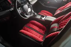Каркасные накидки для сидений автомобиля из велюра Comfort Premier Красно-черный
