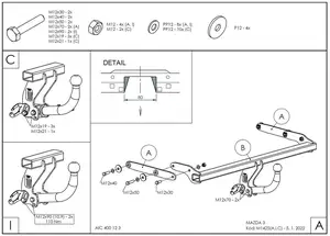 Фаркоп Galia M142A для Mazda 3