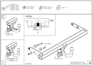 Фаркоп Galia V0706A для Volvo