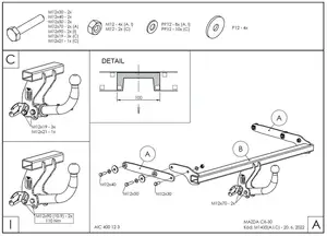 Фаркоп Galia M143A для Mazda CX-30