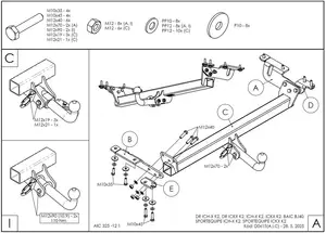 Фаркоп Galia D061A для BAIC BJ40