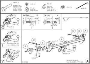 Быстросъёмный фаркоп Galia D064C для Tenet и Chery