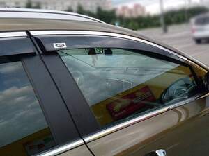 Дефлекторы окон накладные HONDA ACCORD VIII (2008-) «ALVI-STYLE» нерж.молд. передние двери Дефлекторы окон накладные HONDA ACCORD VIII (2008-) «ALVI-STYLE» нерж.молд. передние двери