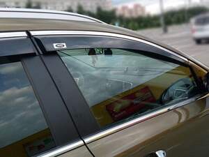 Дефлекторы окон накл. SUZUKI SX4 (2013-) S-Cross «ALVI-STYLE» нерж.молдинг