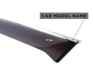 Дефлекторы окон накладные FORD EXPLORER V (2010-) «КОБРА Тюнинг» хром.молдинг