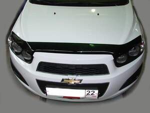 Дефлектор для капота (отбойник) CHEVROLET AVEO I (2008-2011) хэтчбек, седан "EGR"