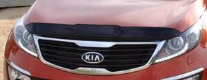 Дефлектор для капота (отбойник) KIA CEE`D I (2009-2012) "EGR" длинный