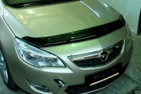Дефлектор для капота (отбойник) OPEL ASTRA J (2009-) "EGR" короткий
