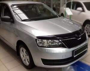 Дефлектор для капота (отбойник) SKODA FABIA II (2007-2010) «VIP-TUNING» длинный Дефлектор для капота (отбойник) SKODA FABIA II (2007-2010) «VIP-TUNING» длинный