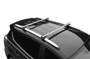Багажник на рейлинги «LUX» КЛАССИК с дугами 1,2м аэро-классик (53мм) Chrysler Aspen внедорожник 2006-...