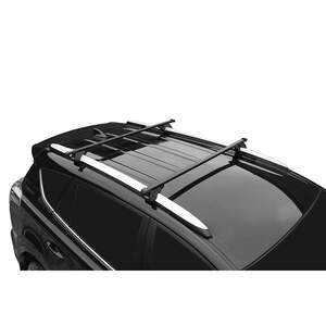 Багажник на рейлинги «LUX» КЛАССИК с дугами 1,3м прямоуг.в пластике Citroen C-Crosser внедорожник 2007-...