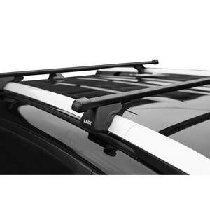 Багажник на рейлинги «LUX» КЛАССИК с дугами 1,2м прямоуг.в пластике Subaru Tribeca внедорожник 2007-...