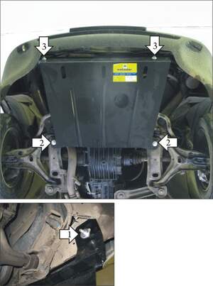 Защита MOTODOR двигателя Audi 80 В3, В4 1986-1996 Седан, универсал Защита MOTODOR двигателя Audi 80 В3, В4 1986-1996 Седан, универсал