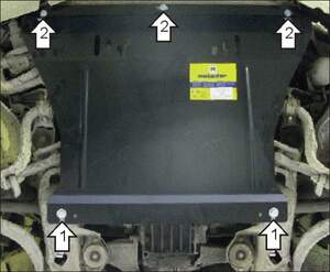 Защита MOTODOR двигателя Audi A4  1994-2000 Седан, универсал