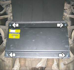 Усиленная защита КПП (2 мм, сталь) для Audi A6 седан/универсал 1997-2001, 2001-2004