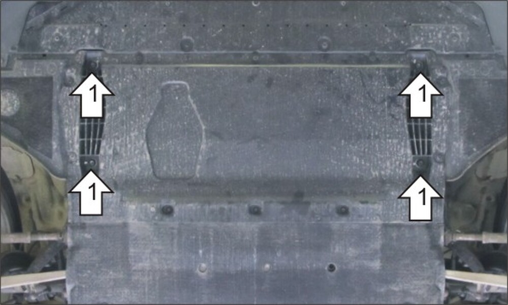 Защита MOTODOR двигателя Audi A6 2011-2017 Седан, универсал Защита MOTODOR двигателя Audi A6 2011-2017 Седан, универсал