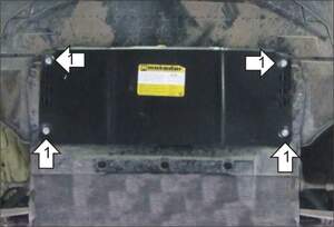 Защита MOTODOR двигателя Audi A6 2011-2017 Седан, универсал Защита MOTODOR двигателя Audi A6 2011-2017 Седан, универсал