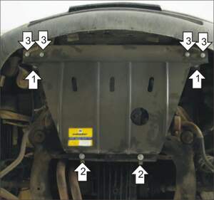 Защита MOTODOR двигателя Audi A6 1994-1997 Седан Защита MOTODOR двигателя Audi A6 1994-1997 Седан