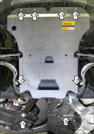 Защита MOTODOR двигателя, КПП Audi Q5 2008-2012 Внедорожник Защита MOTODOR двигателя, КПП Audi Q5 2008-2012 Внедорожник