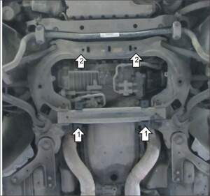 Защита MOTODOR переднего дифференциала, КПП Bentley Continental 2003-2007 кабрио Защита MOTODOR переднего дифференциала, КПП Bentley Continental 2003-2007 кабрио