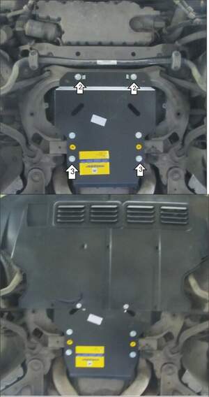 Защита MOTODOR переднего дифференциала, КПП Bentley Continental 2003-2007 кабрио
