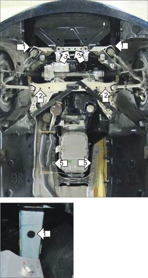 Защита MOTODOR двигателя, КПП, пневмогидроусилителя, рулевых тяг BMW 3 (e90) 2008-2011 Седан