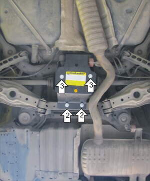 Усиленная защита заднего дифференциала (3 мм, сталь) для BMW 3-Series e90 седан 2008-2011 Усиленная защита заднего дифференциала (3 мм, сталь) для BMW 3-Series e90 седан 2008-2011