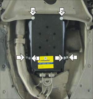 Защита MOTODOR КПП BMW 7 (e65, E66) 2001-2008 Седан