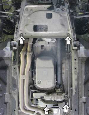 Защита MOTODOR КПП BMW X3 (e83) 2004-2010 Внедорожник