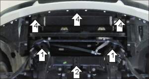 Защита MOTODOR двигателя BMW X3 (e83) 2004-2010 Внедорожник