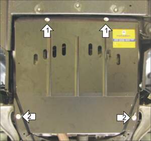 Защита MOTODOR двигателя, КПП Cadillac SRX 2009-2012 Внедорожник