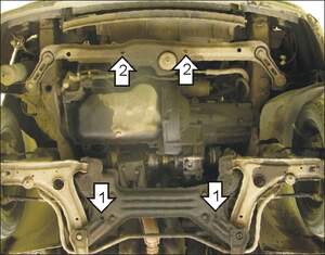 Защита MOTODOR двигателя, КПП Chery Amulet 2007- Хэтчбек