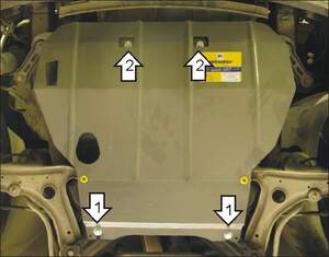 Защита MOTODOR двигателя, КПП Chery Amulet 2007- Хэтчбек