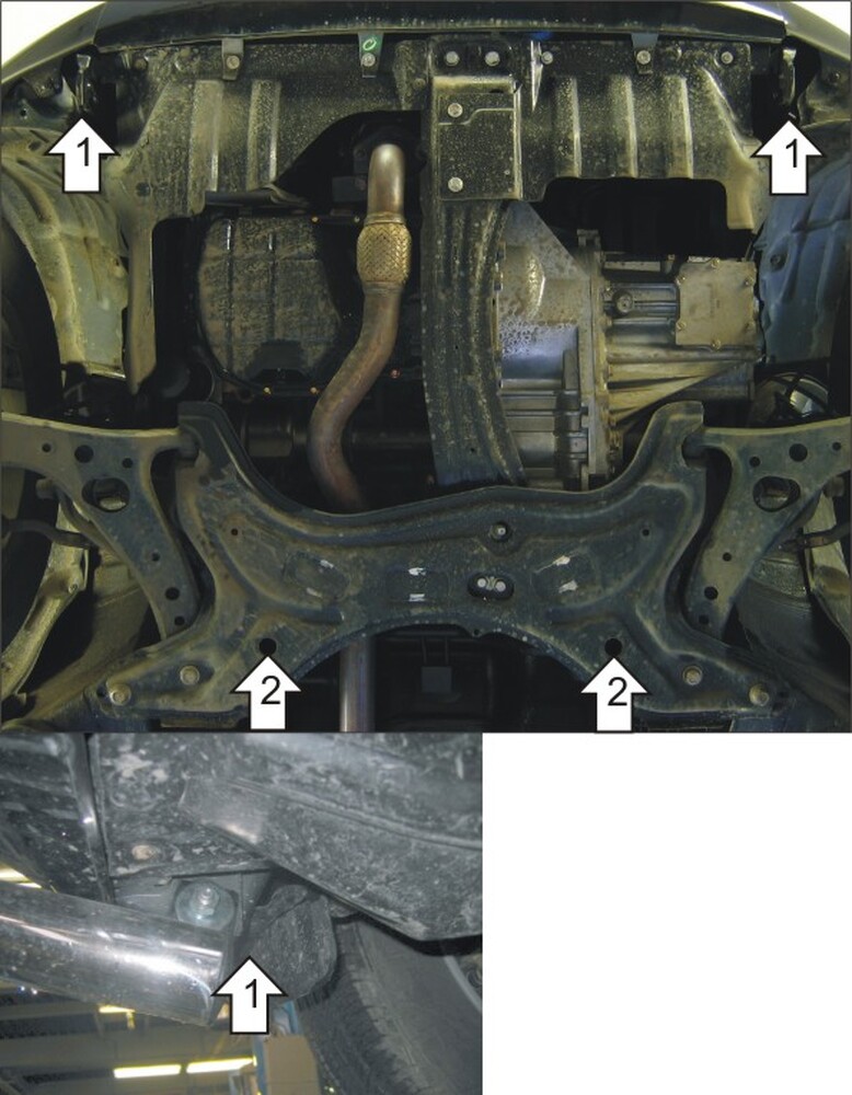 Усиленная защита картера двигателя, КПП (2 мм, сталь) для Tagaz Vortex Tingo 2010-2014, Chery Tiggo 2005-2013, Chery Tiggo FL 2013-2017 Усиленная защита картера двигателя, КПП (2 мм, сталь) для Tagaz Vortex Tingo 2010-2014, Chery Tiggo 2005-2013, Chery Tiggo FL 2013-2017