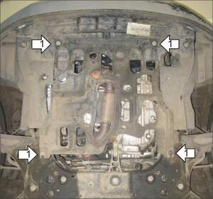 Защита MOTODOR двигателя, КПП Chevrolet Aveo  2011- Хэтчбек, Седан