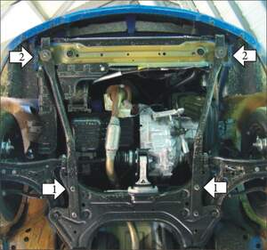 Защита MOTODOR двигателя, КПП Chevrolet Aveo  2008-2011 Хэтчбек, Седан