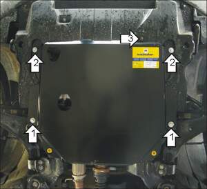 Защита MOTODOR двигателя, КПП Chevrolet Captiva  2006-2011 Внедорожник