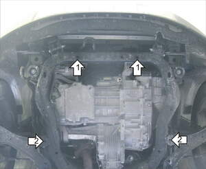 Защита MOTODOR двигателя, КПП Chevrolet Captiva  2011-2018 Внедорожник