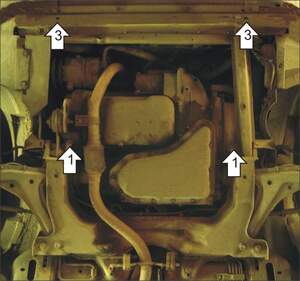 Защита MOTODOR двигателя, КПП Chevrolet Cavalier 1994-2004 купе, Седан, кабрио
