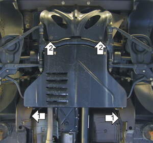 Усиленная защита КПП, переднего дифференциала (3 мм, сталь) для Chevrolet Niva 2002-2009, 2009-2020, Lada Niva Travel 2021- Усиленная защита КПП, переднего дифференциала (3 мм, сталь) для Chevrolet Niva 2002-2009, 2009-2020, Lada Niva Travel 2021-