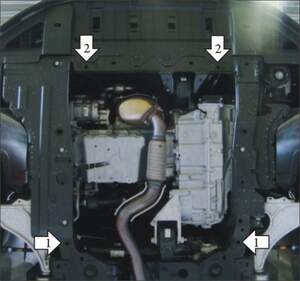 Защита MOTODOR двигателя, КПП Chevrolet Orlando 2010- Вэн Защита MOTODOR двигателя, КПП Chevrolet Orlando 2010- Вэн