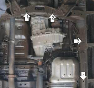 Усиленная защита раздаточной коробки (3 мм, сталь) для Chevrolet TrailBlazer 2012-2015