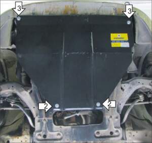 Защита MOTODOR двигателя, КПП Citroen Berlingo First 2008-2012 фургон