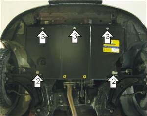 Защита MOTODOR двигателя, КПП Citroen C3  2002-2009 Хэтчбек