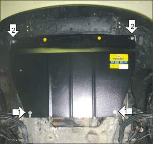 Защита MOTODOR двигателя, КПП Citroen C5  2001-2008 Хэтчбек, универсал