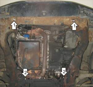 Защита MOTODOR двигателя Citroen XM  1989-2000 Хэтчбек, универсал